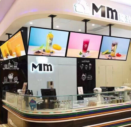 32寸液晶一體廣告機應用連鎖奶茶店(圖1) 32寸液晶一體廣告機應用連鎖奶茶店(圖1)